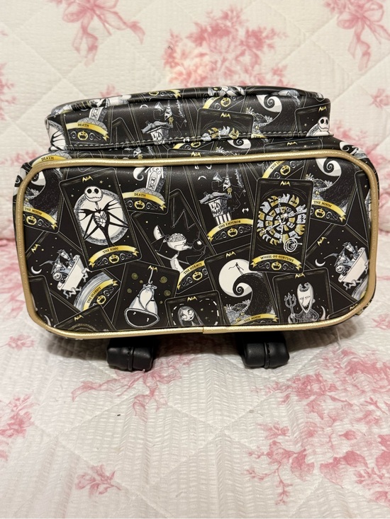 Disney Tim Burton The Nightmare Before Christmas Black and Gold Backpack main image 5